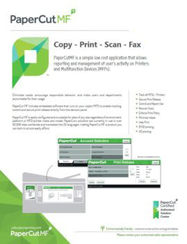 Ecoprintq Cover, Papercut MF, Digital Office Solutions, Kyocera, Copystar, Dealer, Reseller, PA, NJ, MD, DE, Feasterville, Philadelphia
